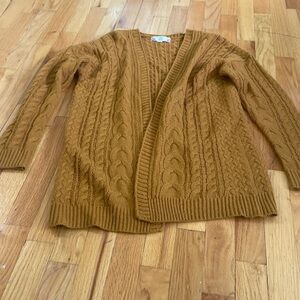 Women’s Pink Rose open cardigan. Brown. Size S